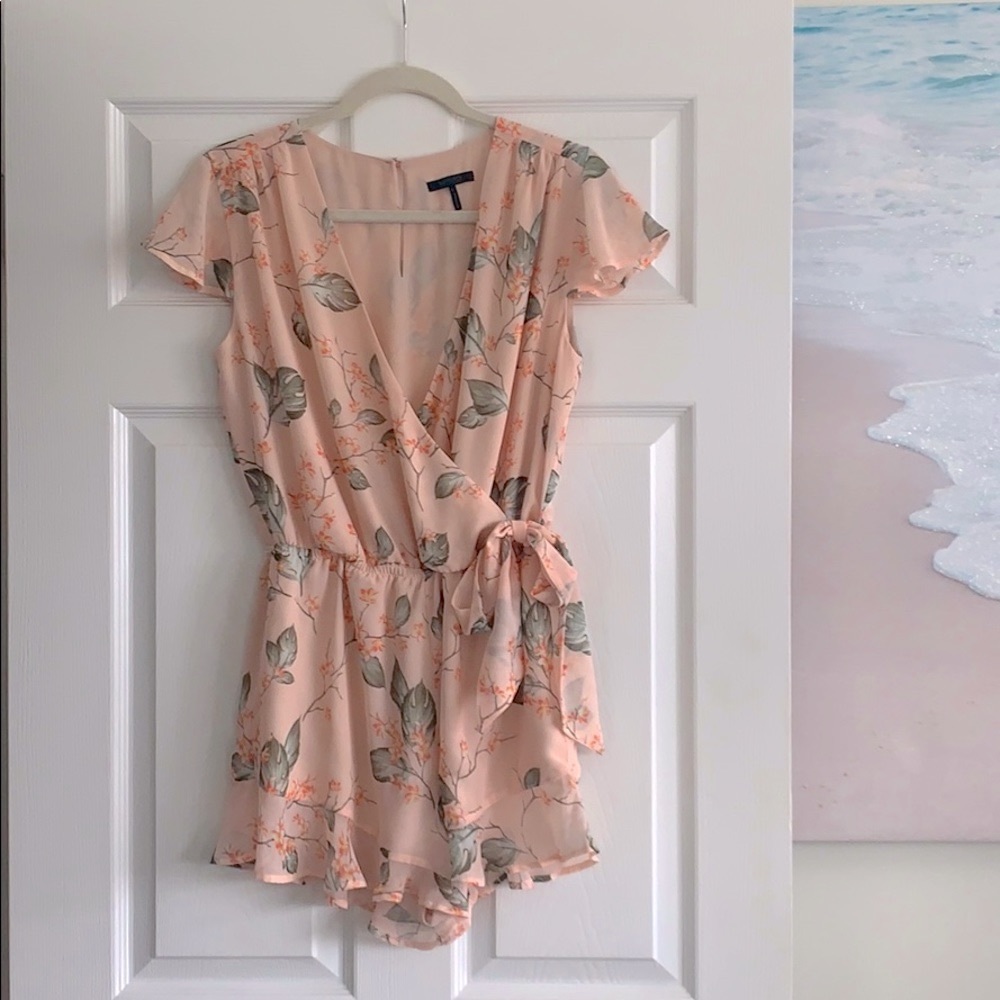 Womens bobi black Los Angeles pink floral romper S